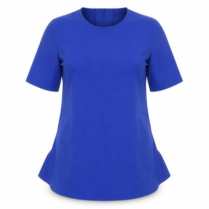 Womens UK Size 8 Closet Blue Basic Blouse