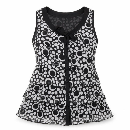 Womens UK Size 10 South Black Basic Tank