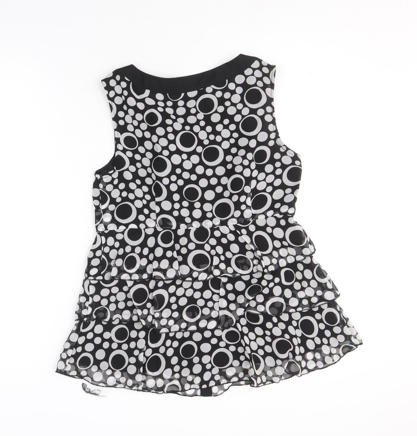 Womens UK Size 10 South Black Basic Tank