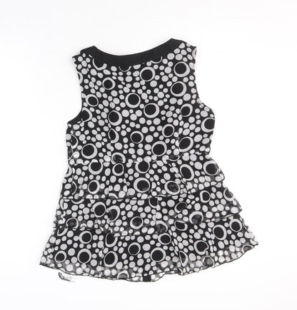 Womens UK Size 10 South Black Basic Tank