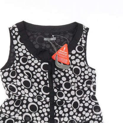 Womens UK Size 10 South Black Basic Tank