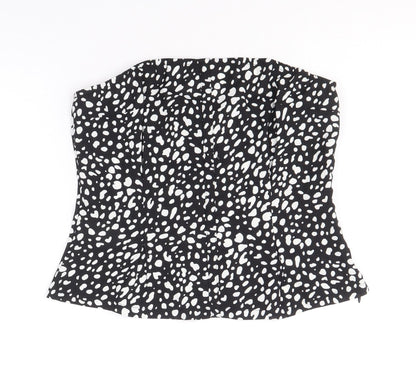 Womens UK Size 8 Naanaa Black Basic Tank