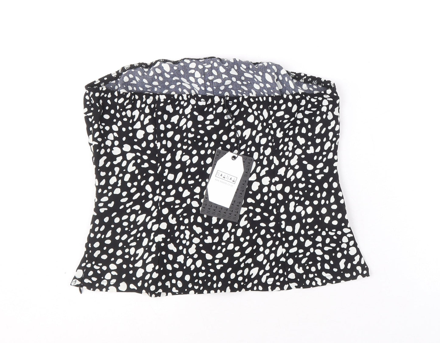 Womens UK Size 8 Naanaa Black Basic Tank