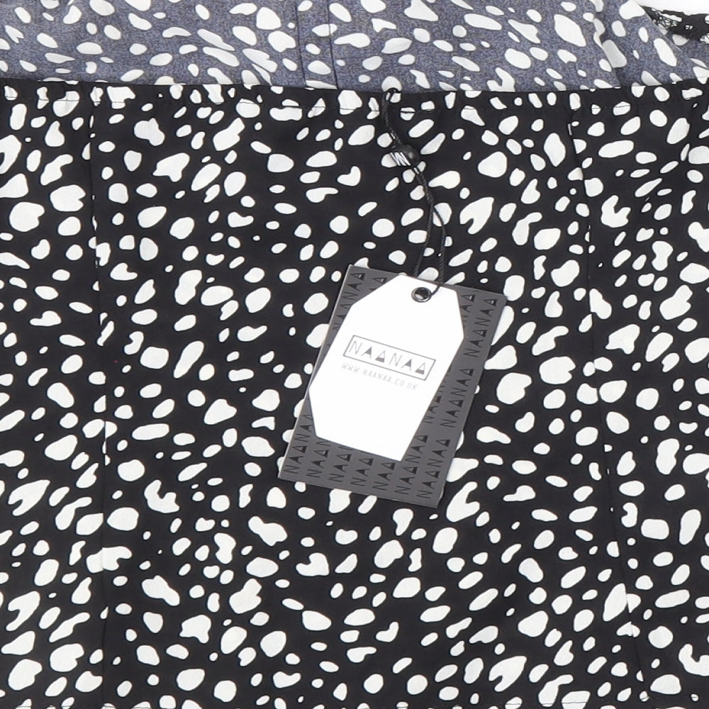 Womens UK Size 8 Naanaa Black Basic Tank