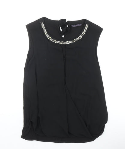 Womens UK Size 10 Marks and Spencer Black Basic Tank
