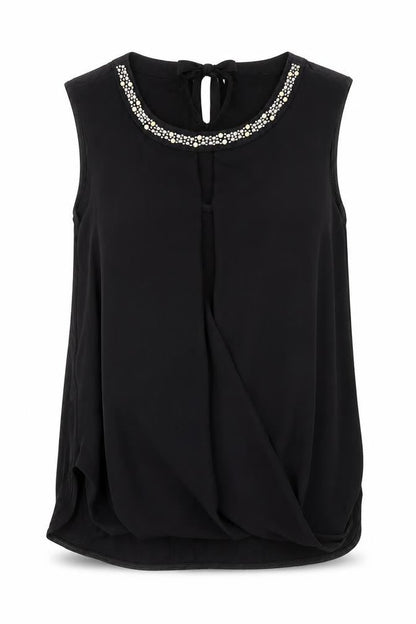 Womens UK Size 10 Marks and Spencer Black Basic Tank