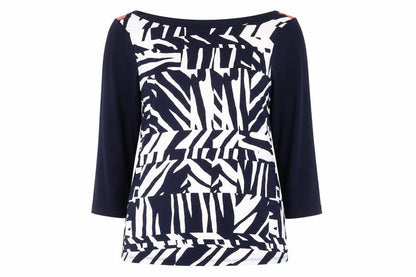 Womens UK Size L Susan Graver Blue Basic Blouse