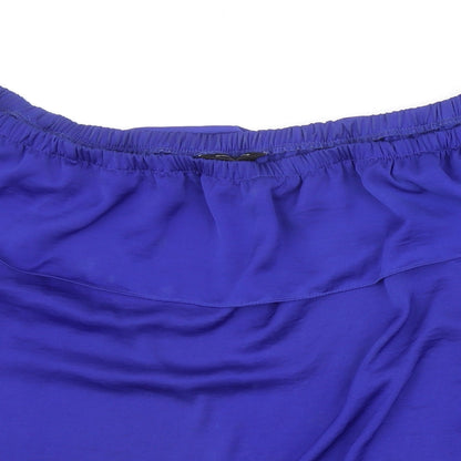 Womens UK Size 14 Dorothy Perkins Blue Basic Blouse