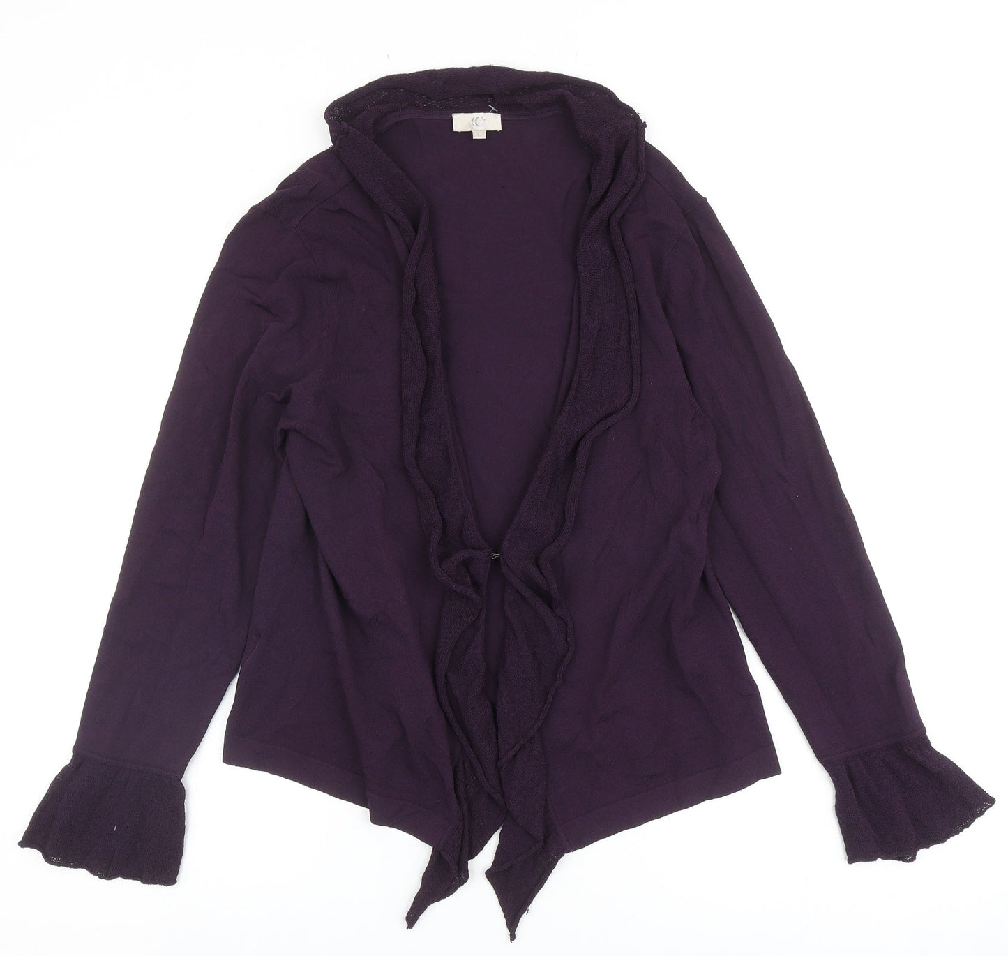 Womens UK Size L CC Purple Cardigan Jumper