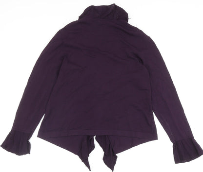Womens UK Size L CC Purple Cardigan Jumper