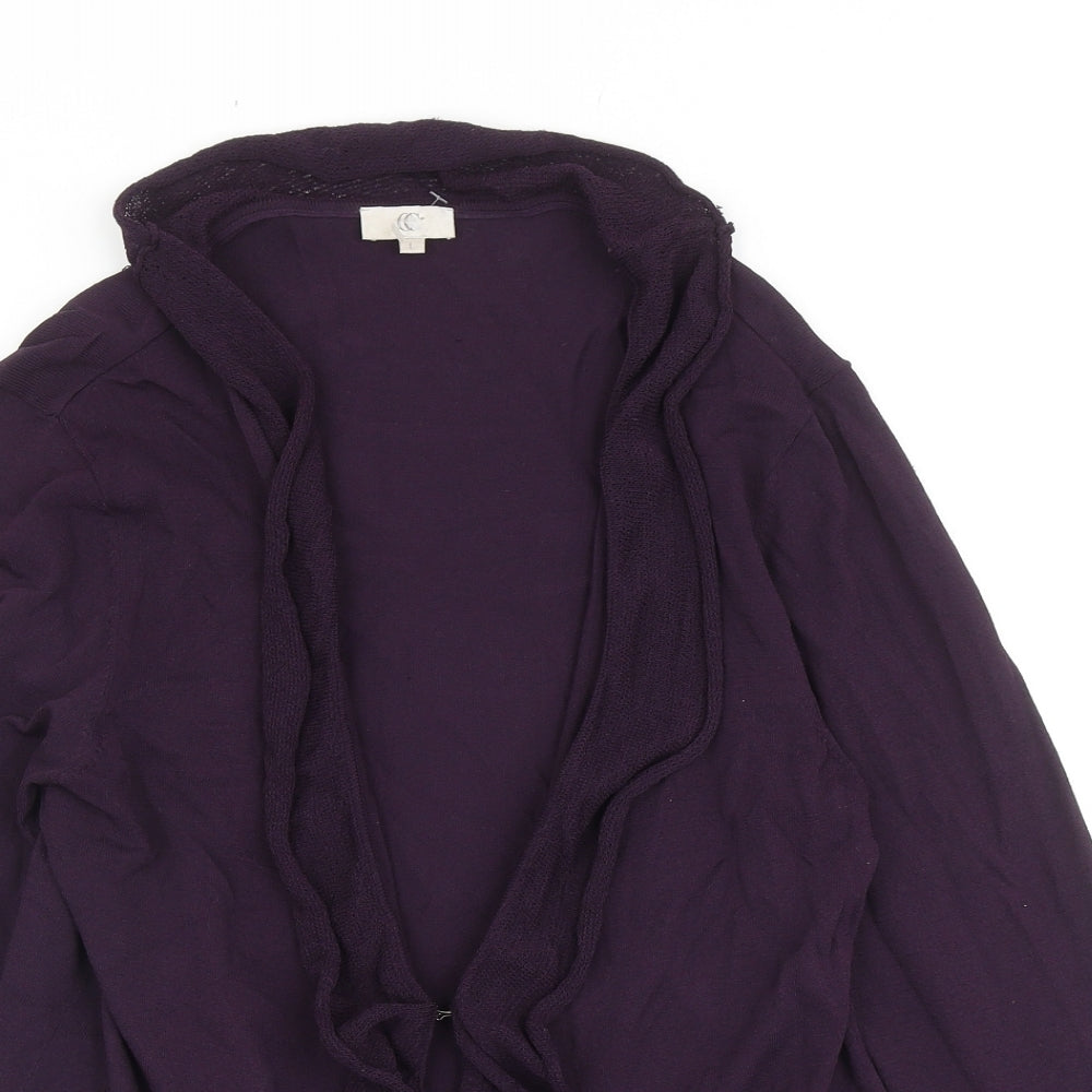 Womens UK Size L CC Purple Cardigan Jumper