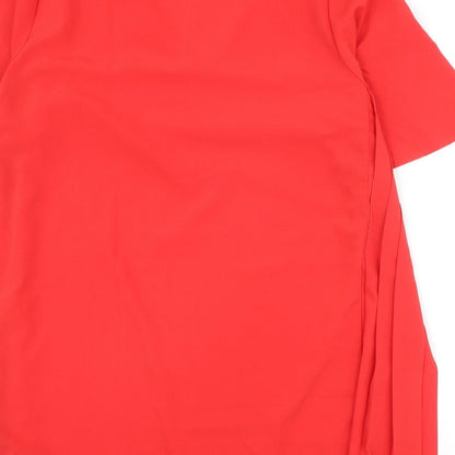 Womens UK Size 16 Capsule Red Basic T-Shirt