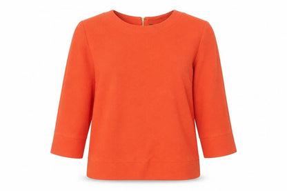 Womens UK Size 10 Marks and Spencer Orange Basic Blouse
