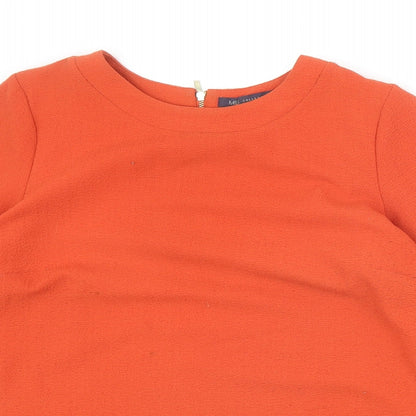 Womens UK Size 10 Marks and Spencer Orange Basic Blouse