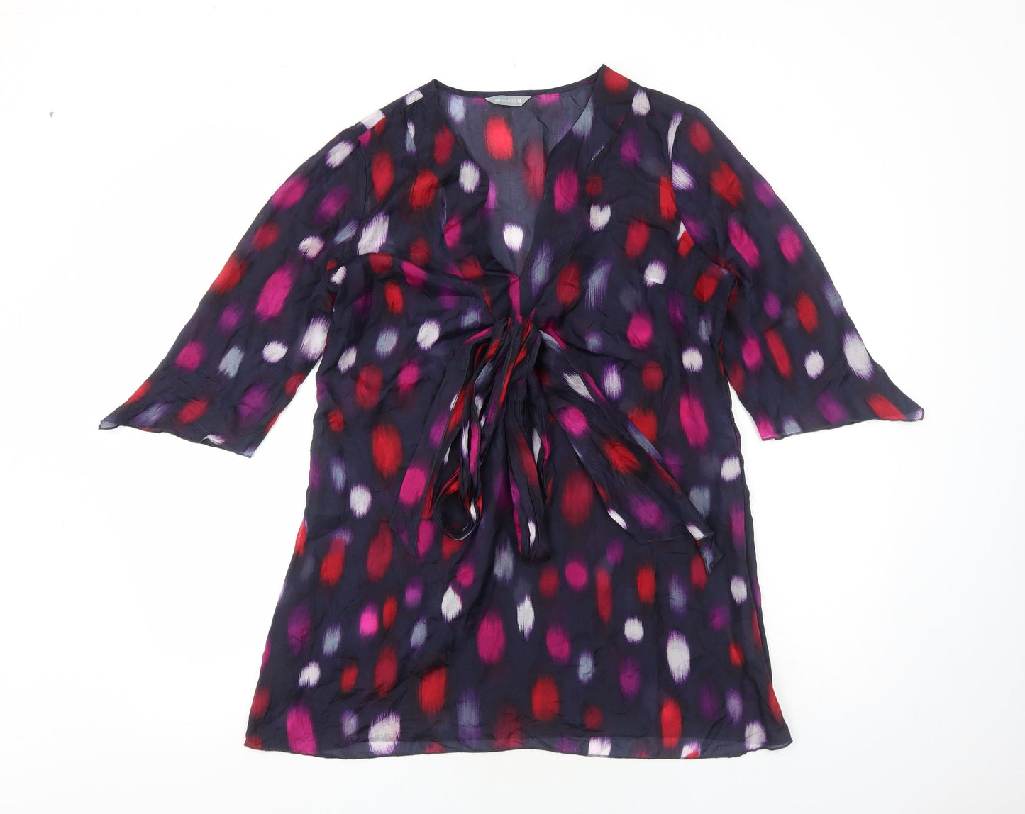 Womens UK Size 12 Per Una Purple Basic Blouse