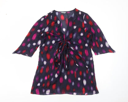 Womens UK Size 12 Per Una Purple Basic Blouse