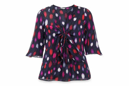 Womens UK Size 12 Per Una Purple Basic Blouse