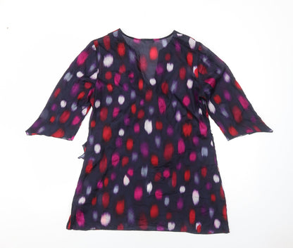 Womens UK Size 12 Per Una Purple Basic Blouse