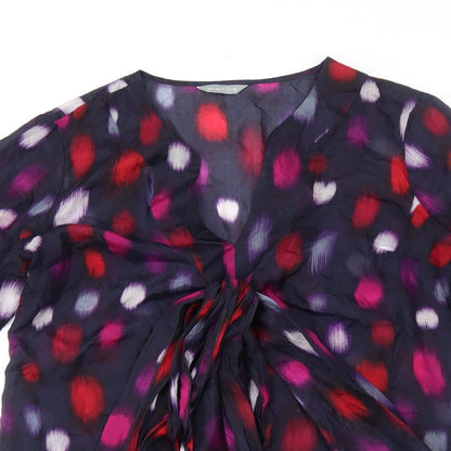Womens UK Size 12 Per Una Purple Basic Blouse