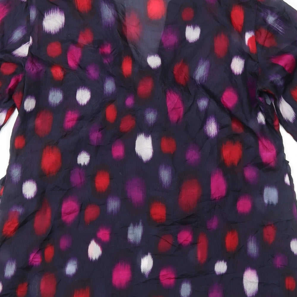 Womens UK Size 12 Per Una Purple Basic Blouse