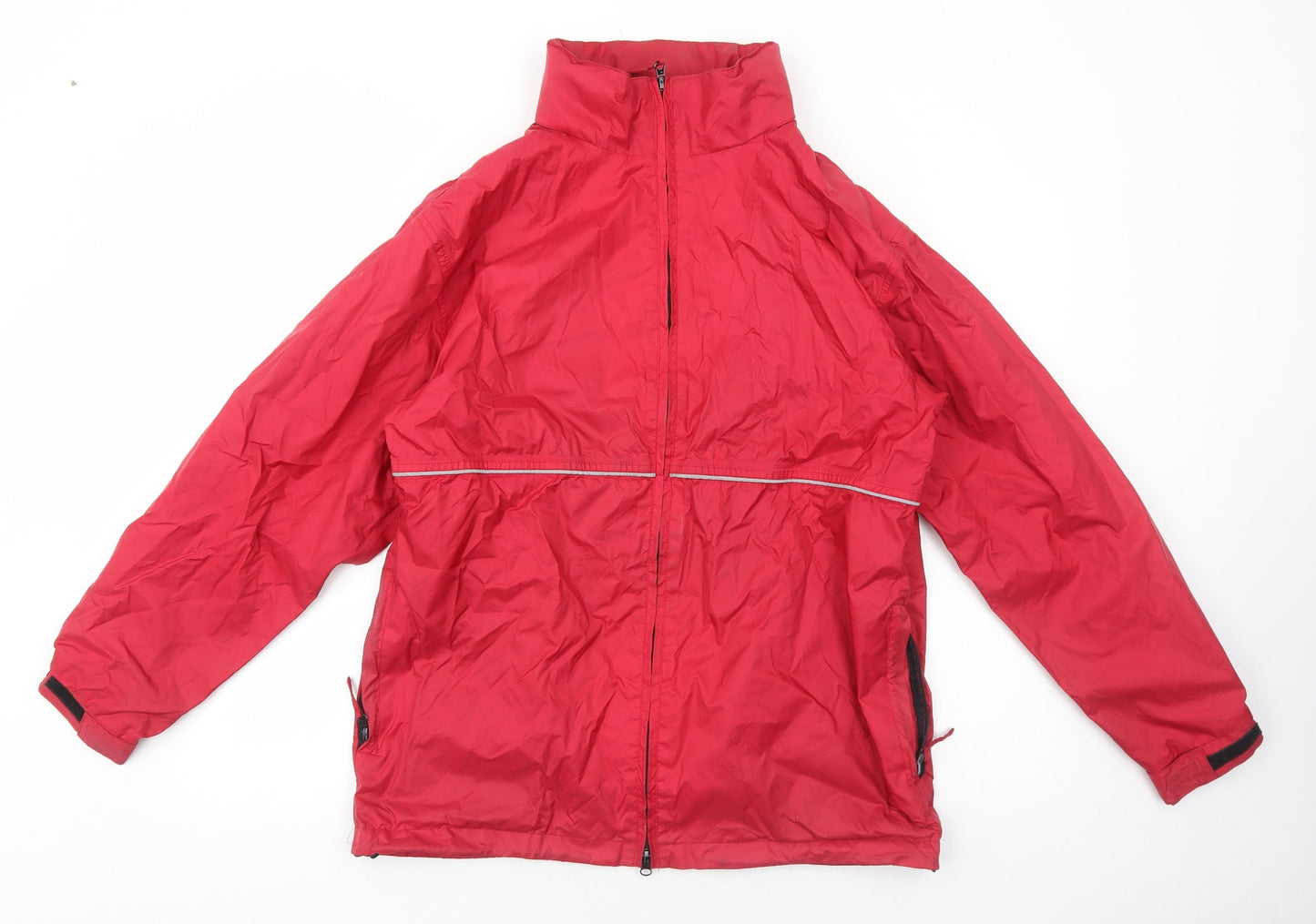 Mens UK Size M Outdoor Time Red Rain Coat
