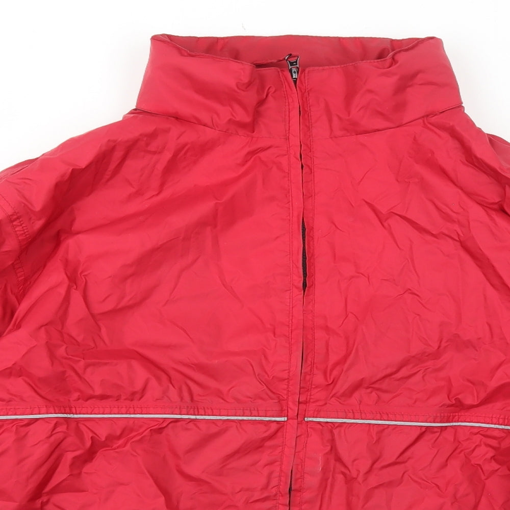 Mens UK Size M Outdoor Time Red Rain Coat