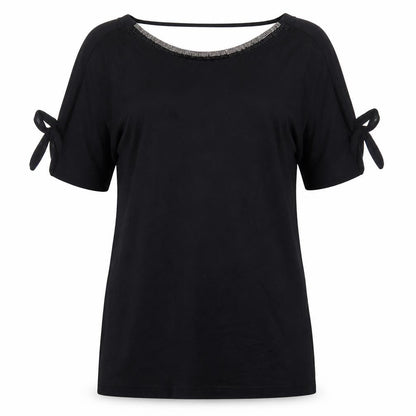 Womens UK Size 10 F&F Black Basic Blouse