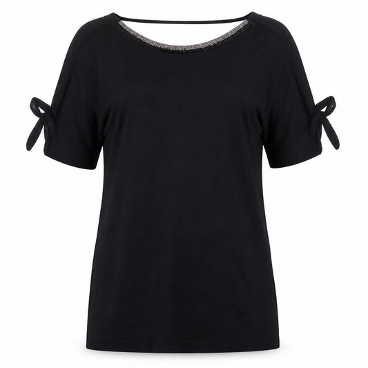 Womens UK Size 10 F&F Black Basic Blouse