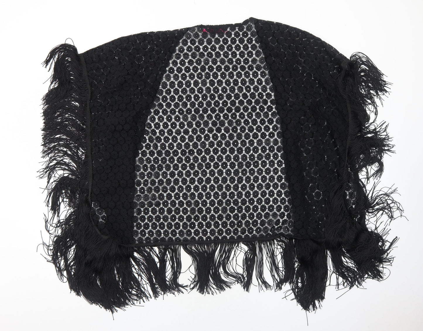 Boohoo Womens Black Polyester Kimono T-Shirt Size M V-Neck - Size M/L