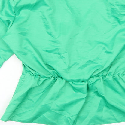 Womens UK Size 8 ASOS Green Basic Blouse
