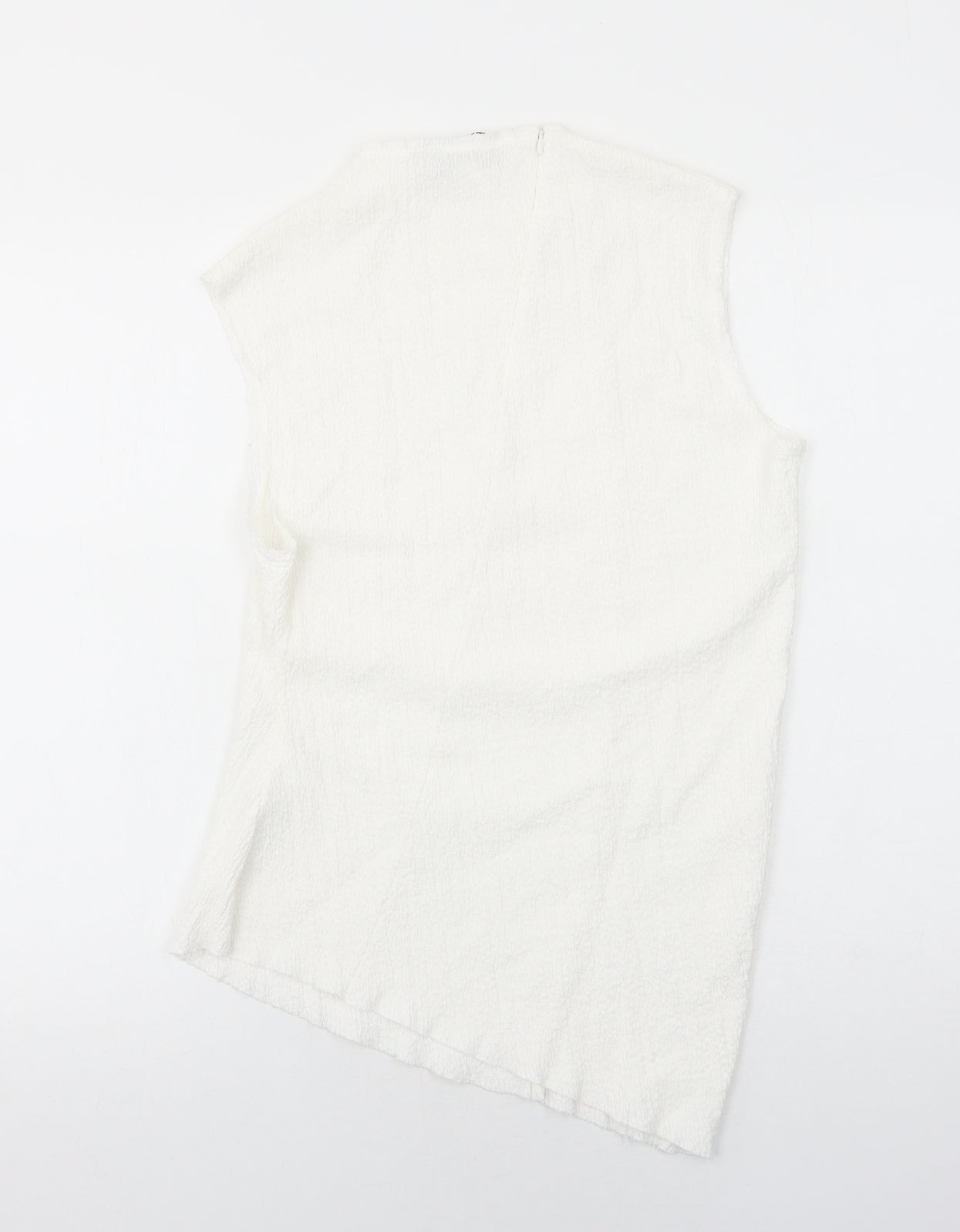 Womens UK Size S Zara White Basic Blouse