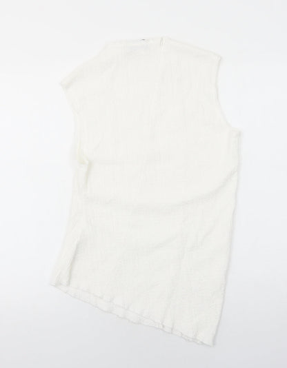 Womens UK Size S Zara White Basic Blouse