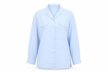 Womens UK Size 12 Marks and Spencer Blue Basic Button-Up