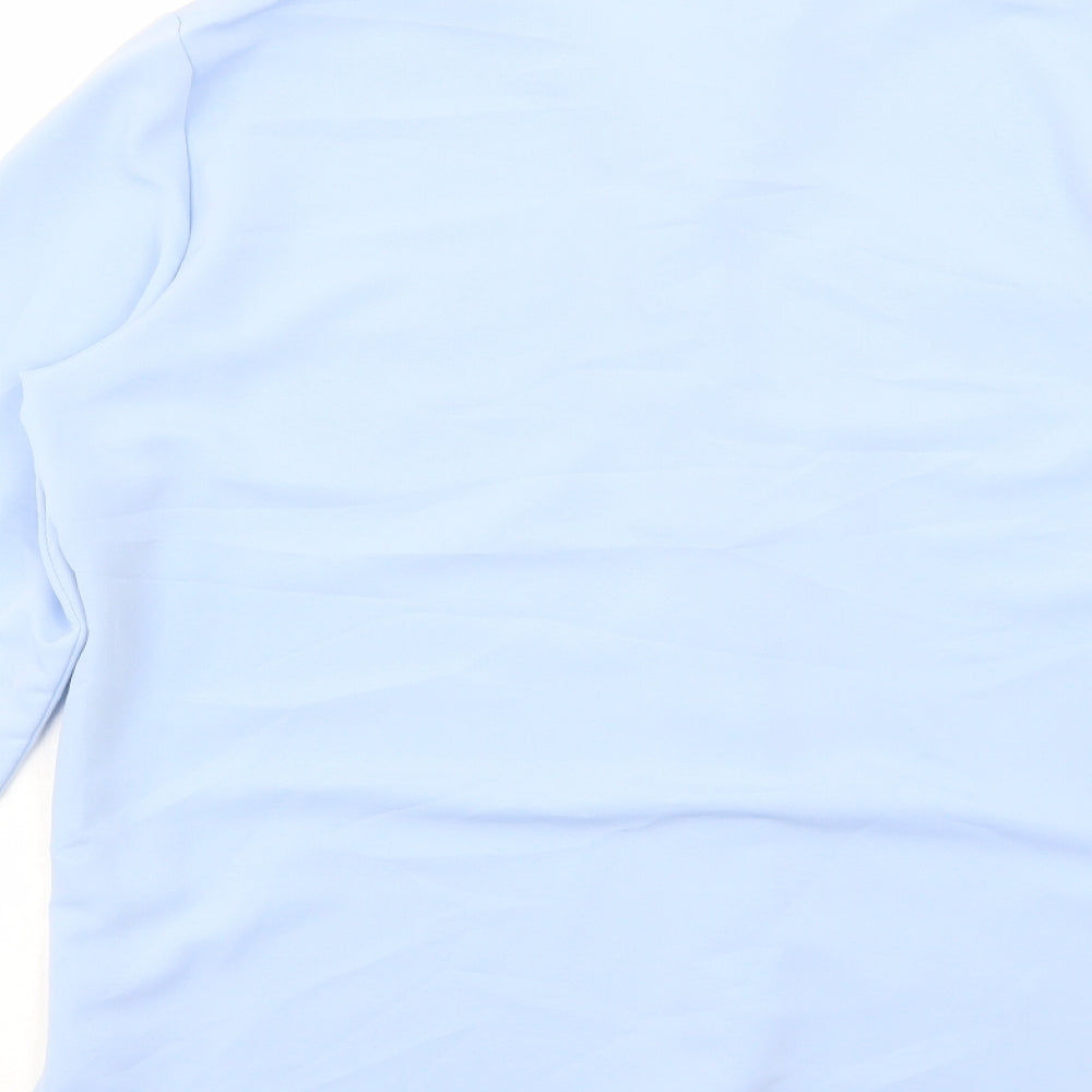Womens UK Size 12 Marks and Spencer Blue Basic Button-Up