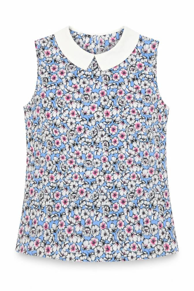 Womens UK Size S Preworn Blue Basic Tank
