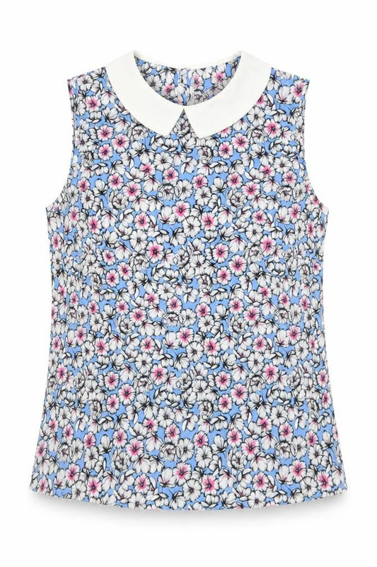 Womens UK Size S Preworn Blue Basic Tank