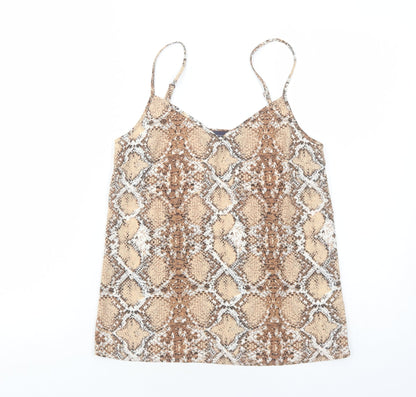 Womens UK Size 6 Marks and Spencer Brown Camisole Tank