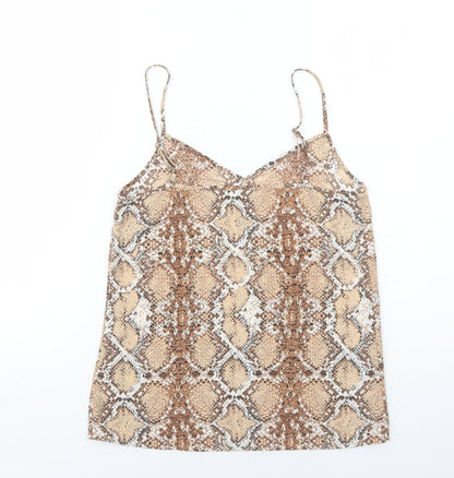 Womens UK Size 6 Marks and Spencer Brown Camisole Tank
