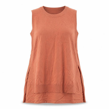 NEXT Womens Orange Viscose Basic Tank Size S Scoop Neck