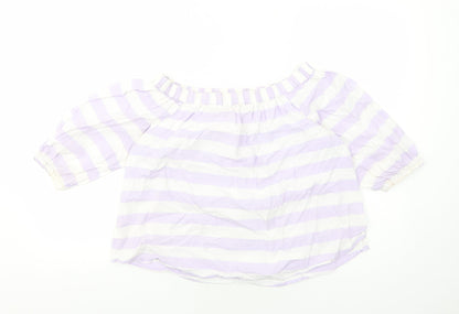 Womens UK Size 12 Marks and Spencer Purple Basic Blouse