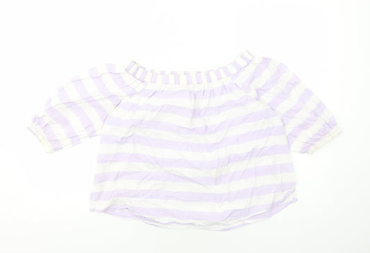 Womens UK Size 12 Marks and Spencer Purple Basic Blouse