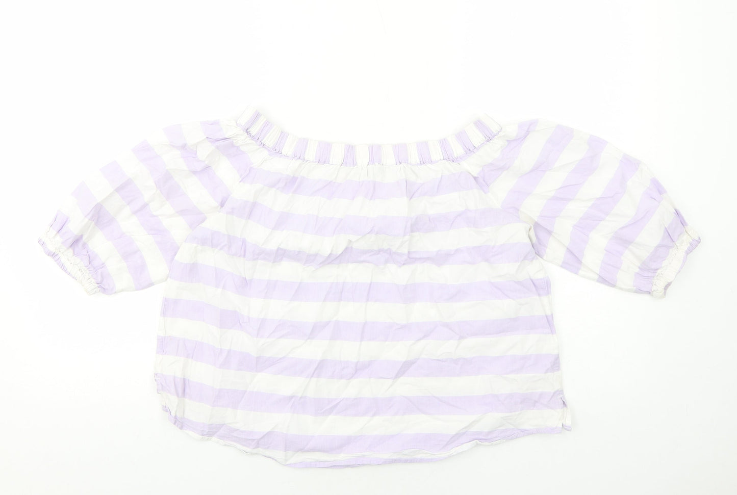 Womens UK Size 12 Marks and Spencer Purple Basic Blouse