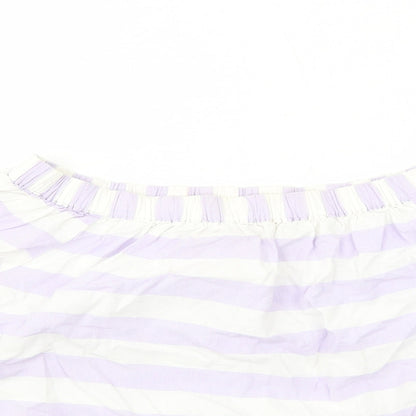 Womens UK Size 12 Marks and Spencer Purple Basic Blouse