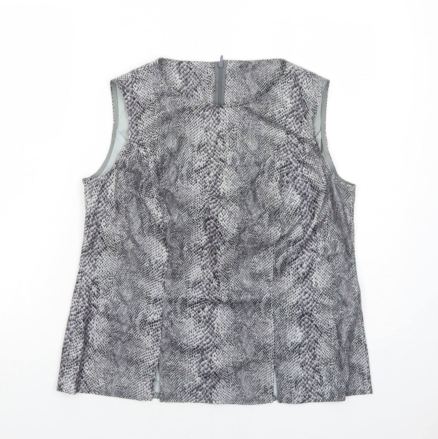 Womens UK Size 14 Preworn Grey Basic Tank