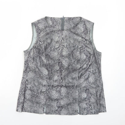 Womens UK Size 14 Preworn Grey Basic Tank