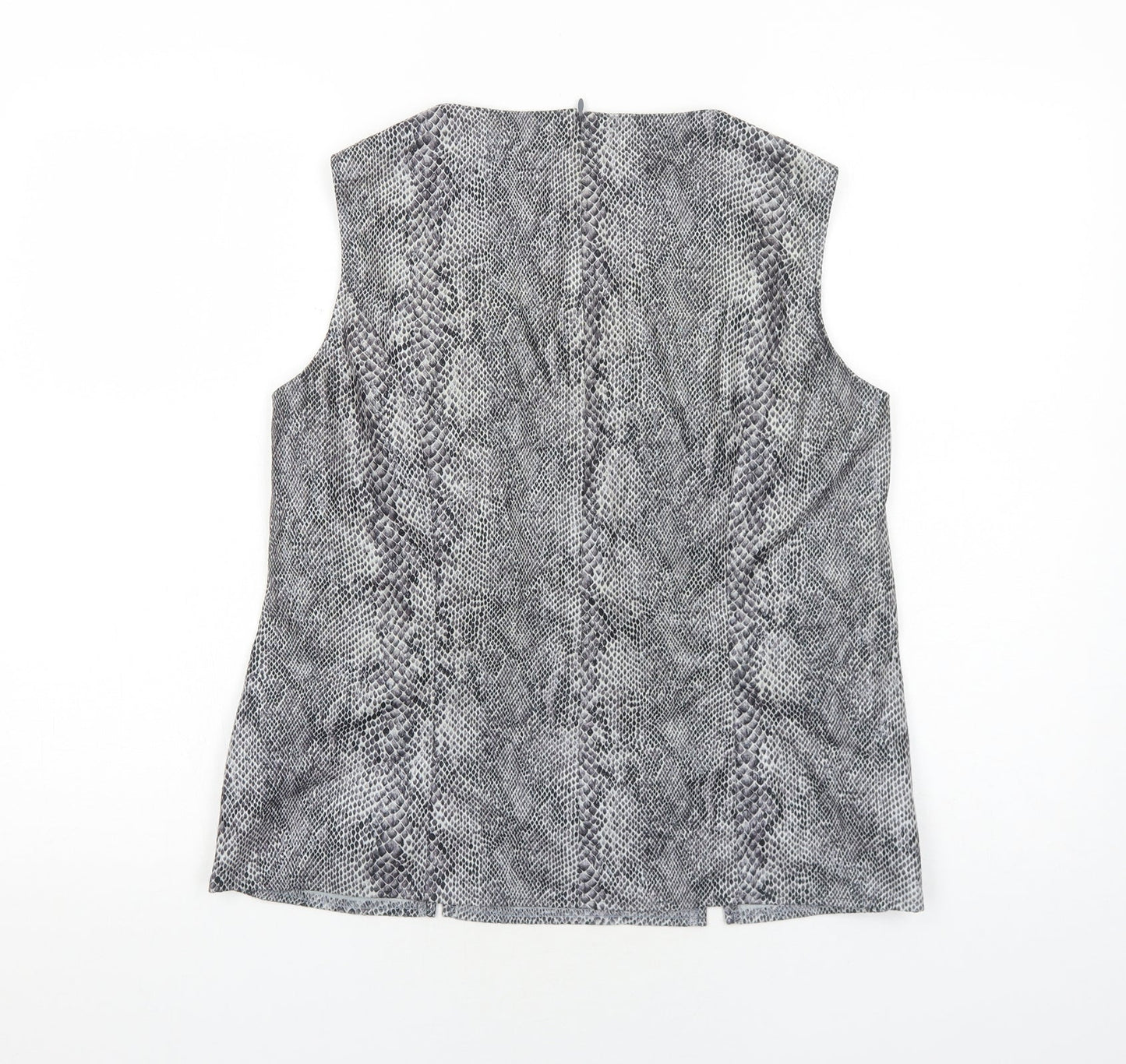 Womens UK Size 14 Preworn Grey Basic Tank