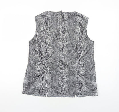 Womens UK Size 14 Preworn Grey Basic Tank