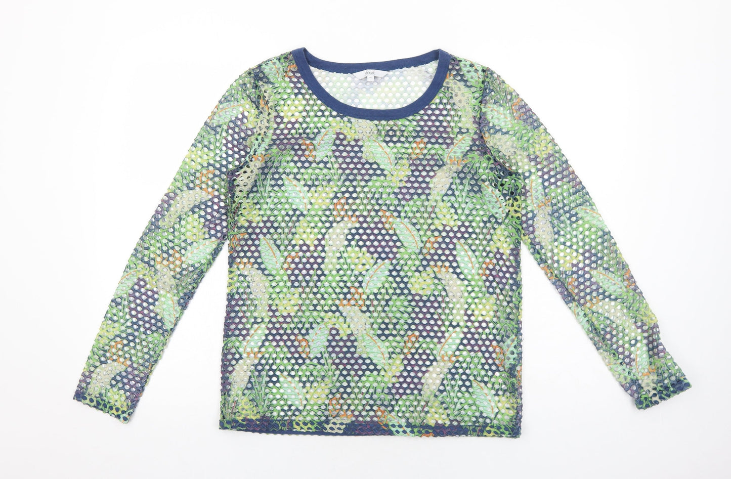 Womens UK Size 10 NEXT Green Basic T-Shirt