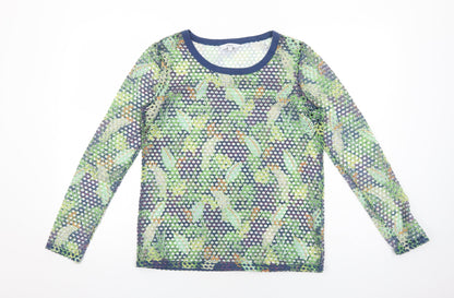 Womens UK Size 10 NEXT Green Basic T-Shirt