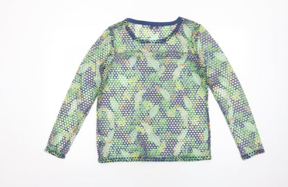Womens UK Size 10 NEXT Green Basic T-Shirt